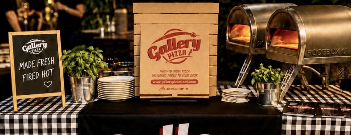 Gallery Pizza prepared for a group event
